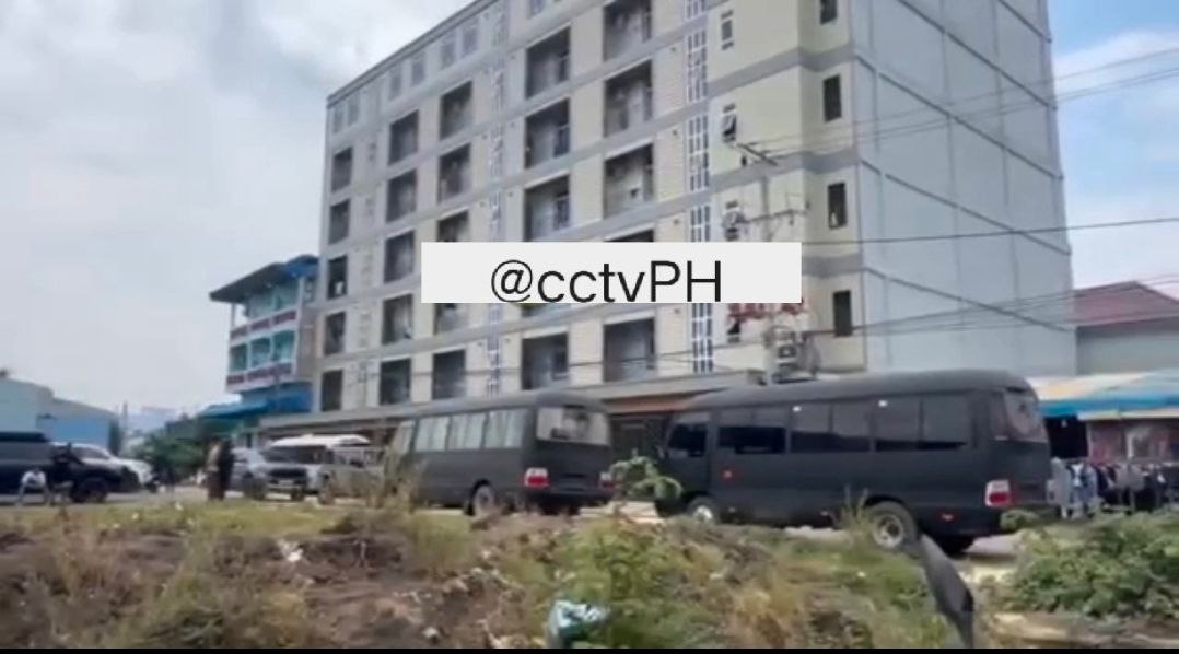 突发事件 🇰🇭波贝又一栋大楼被围了，楼下全是宪兵警察