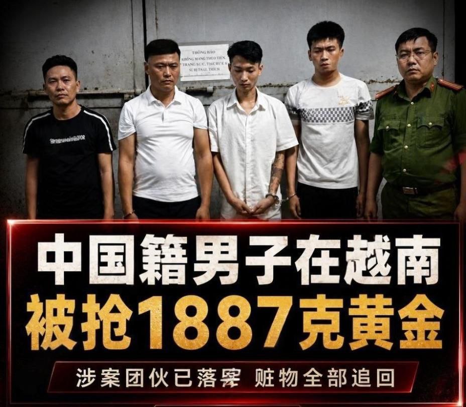 越南新闻 中国男子在越南遭抢近1.9公斤黄金 涉案75亿越盾，抢劫团伙已被端
